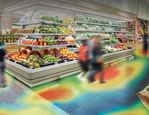 Customer heat map